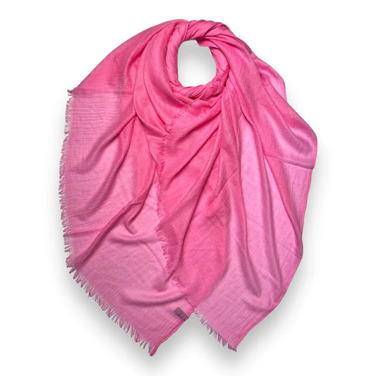 Bubblegum Pink Cotton Blend Plain Scarf | The Jewellery Stop