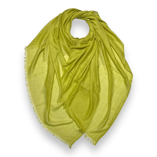 Lime Cotton Blend Plain Scarf | The Jewellery Stop