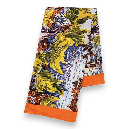 Terracotta Nature Art Print Scarf | The Jewellery Stop