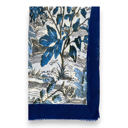 Blue Nature Art Print Scarf | The Jewellery Stop