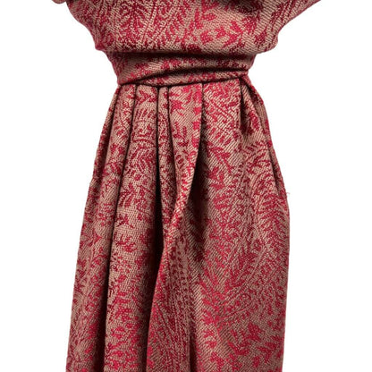Burgundy Classic Paisley Pashmina Scarf