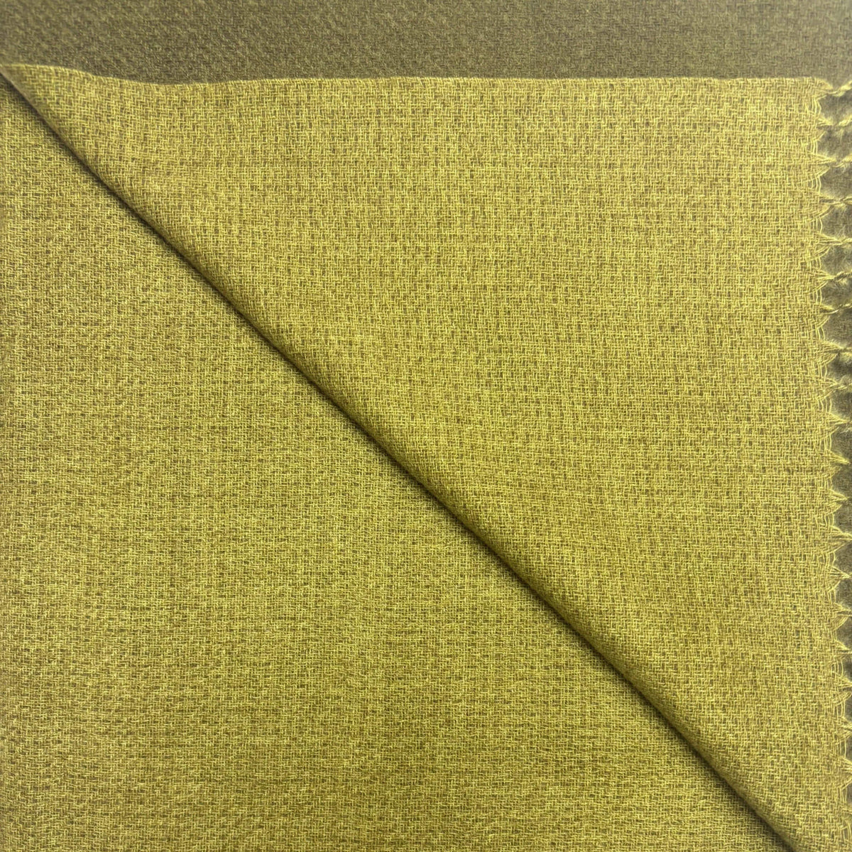 Olive Premium Two-Tone Cashmere Blend Winter Scarf