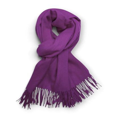 Purple Premium Cashmere Blend Winter Scarf