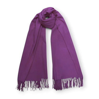 Purple Premium Cashmere Blend Winter Scarf