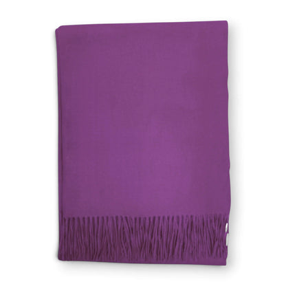 Purple Premium Cashmere Blend Winter Scarf