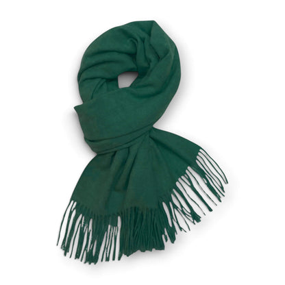 Green Premium Cashmere Blend Winter Scarf