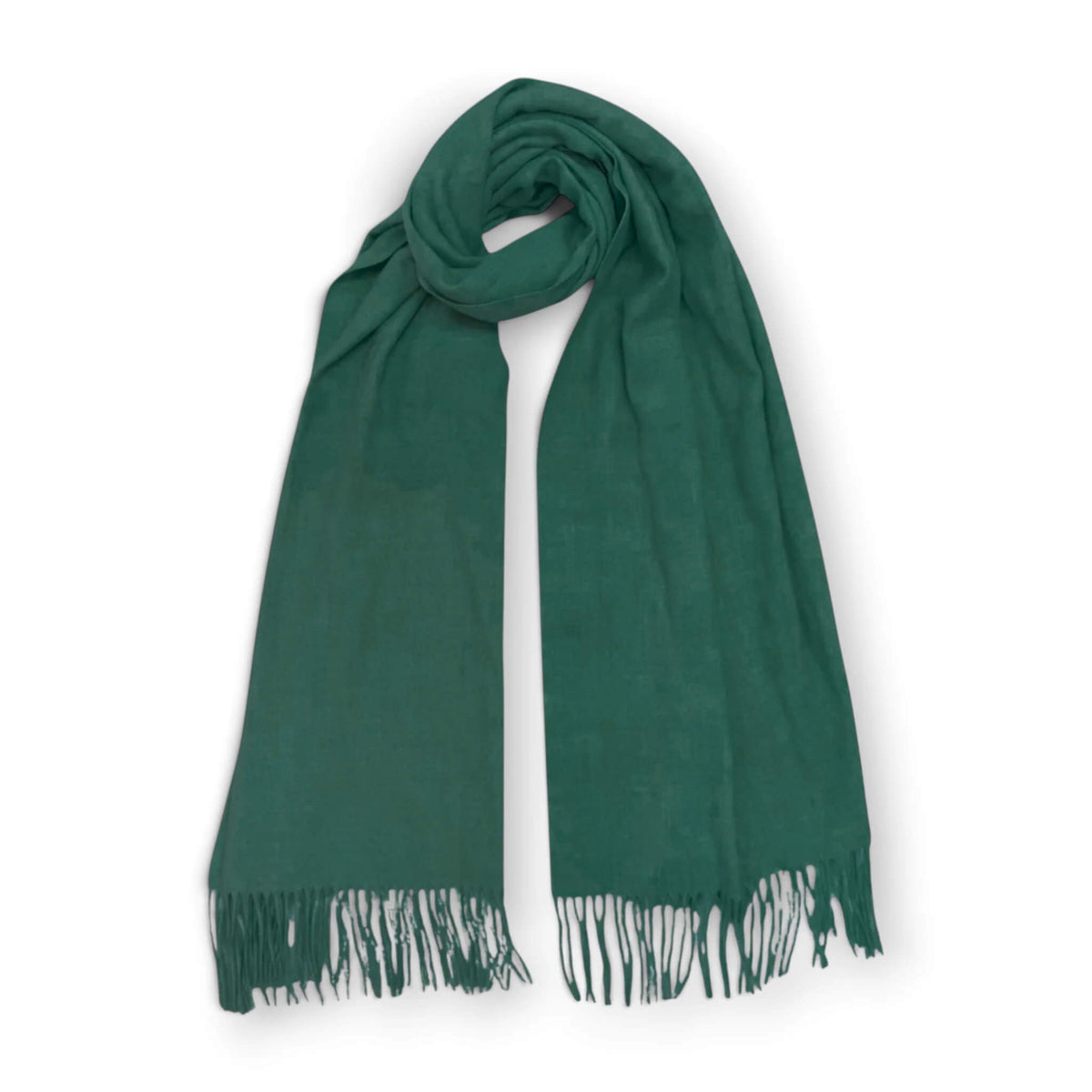 Green Premium Cashmere Blend Winter Scarf