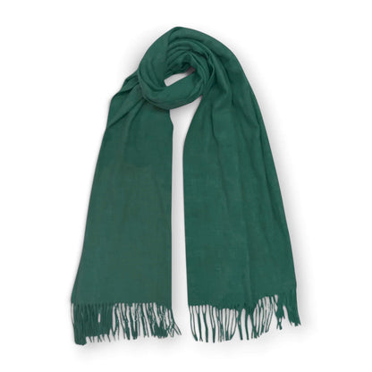 Green Premium Cashmere Blend Winter Scarf