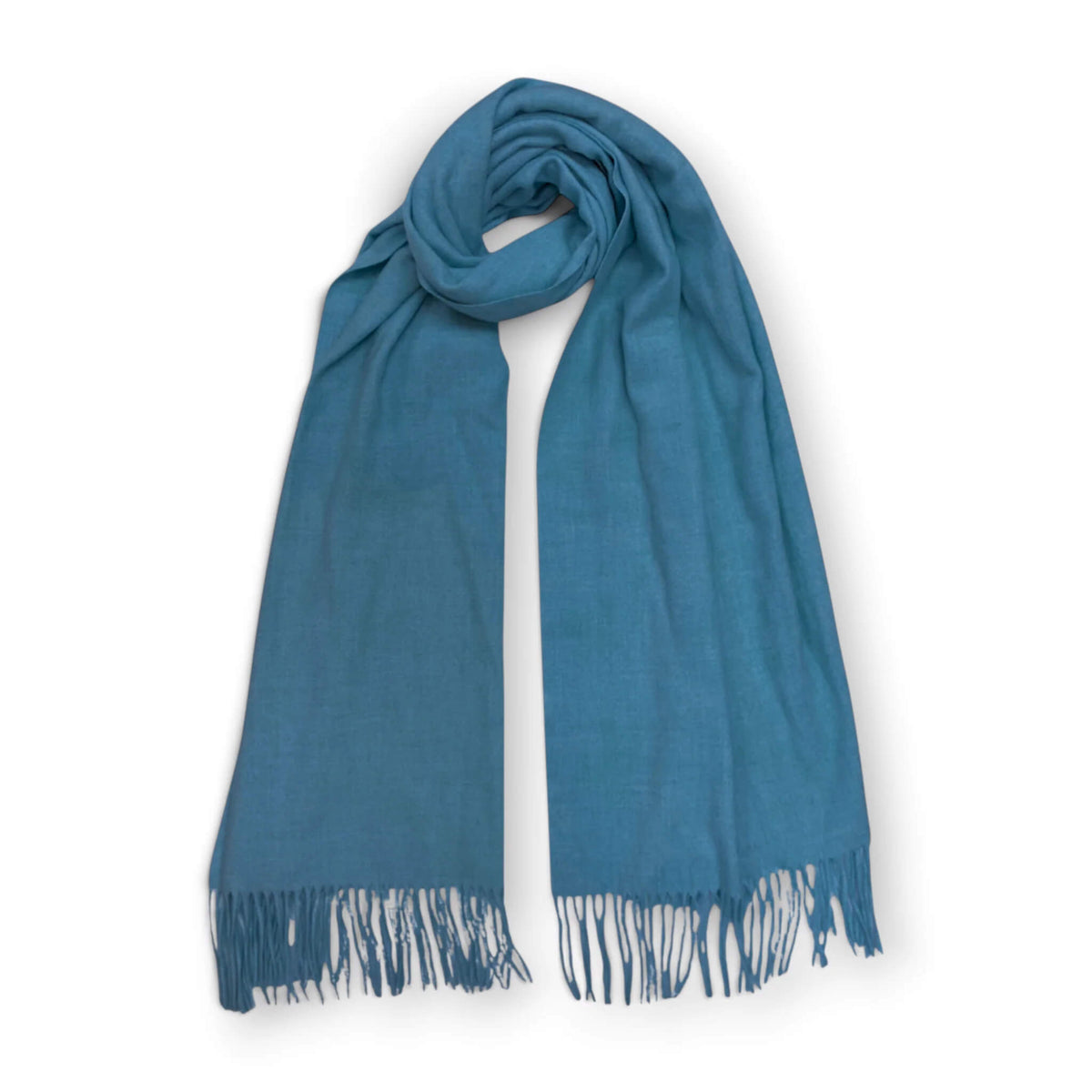 Mist Blue Premium Cashmere Blend Winter Scarf