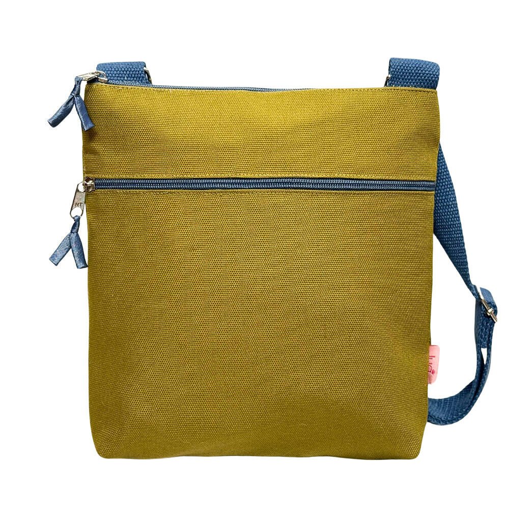 Olive Canvas Medium Cross Body Bag | The Jewellery Stop