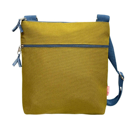 Olive Canvas Medium Cross Body Bag | The Jewellery Stop