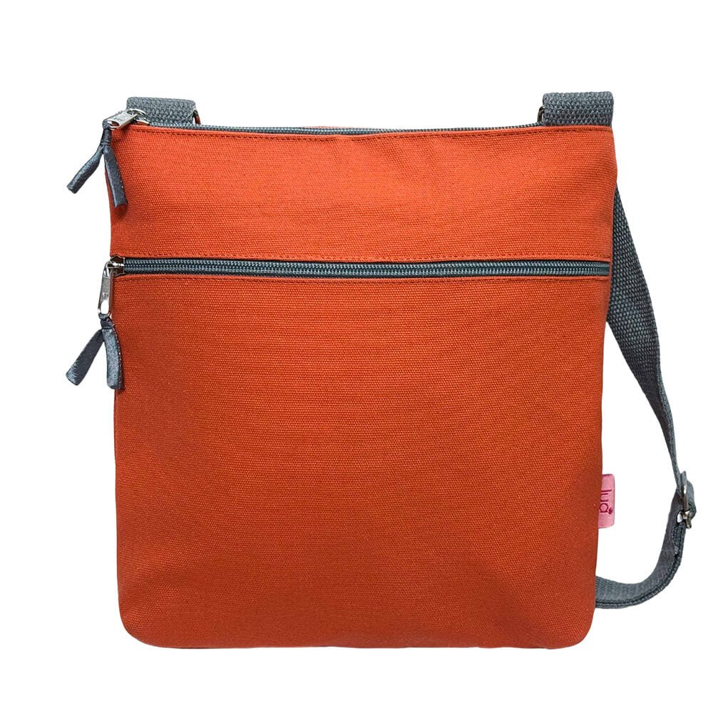 Orange Canvas Medium Cross Body Bag | The Jewellery Stop