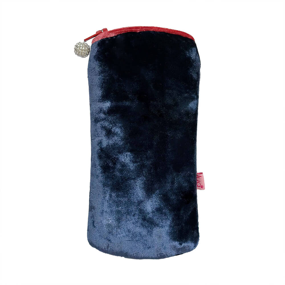 Navy Velvet Glasses Purse | The Jewellery Stop