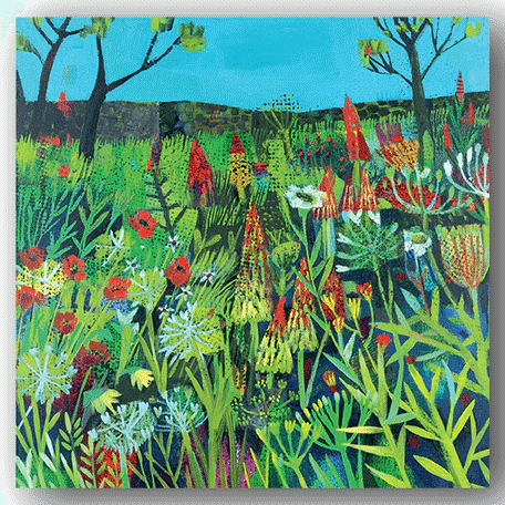Red Hot Pokers Greeting Card | The Jewellery Stop