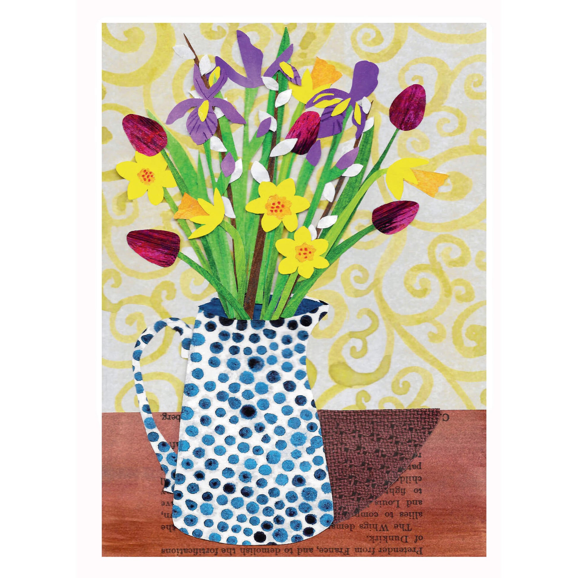 Spring In A Vase Greeting Card