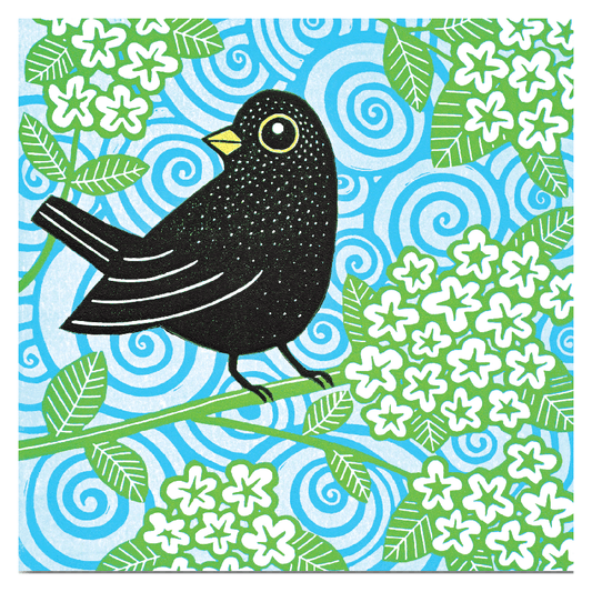 Blackbird Greeting Card