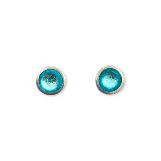 Bluebell Bubble Extravaganza Shiny Small Stud Earrings
