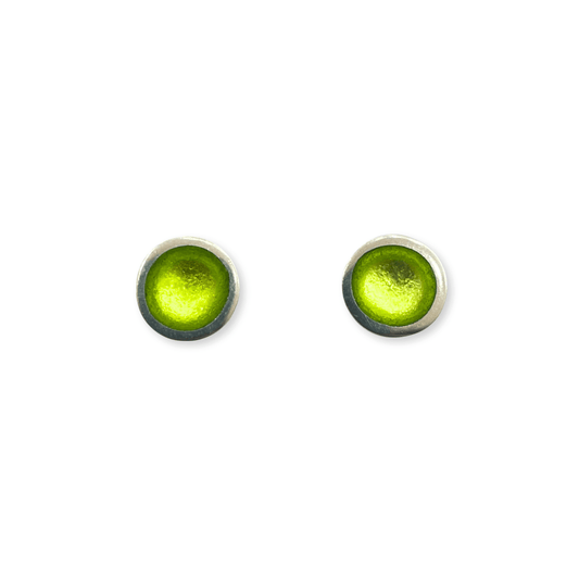 Kiwi Bubble Extravaganza Shiny Small Stud Earrings