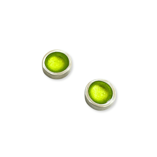 Kiwi Bubble Extravaganza Shiny Small Stud Earrings