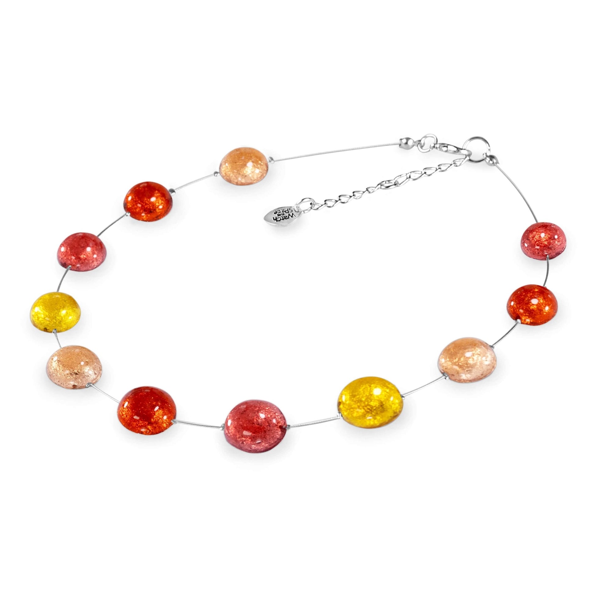 Terracotta Cabouchon Shiny Necklace | The Jewellery Stop