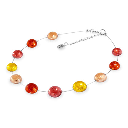 Terracotta Cabouchon Shiny Necklace | The Jewellery Stop