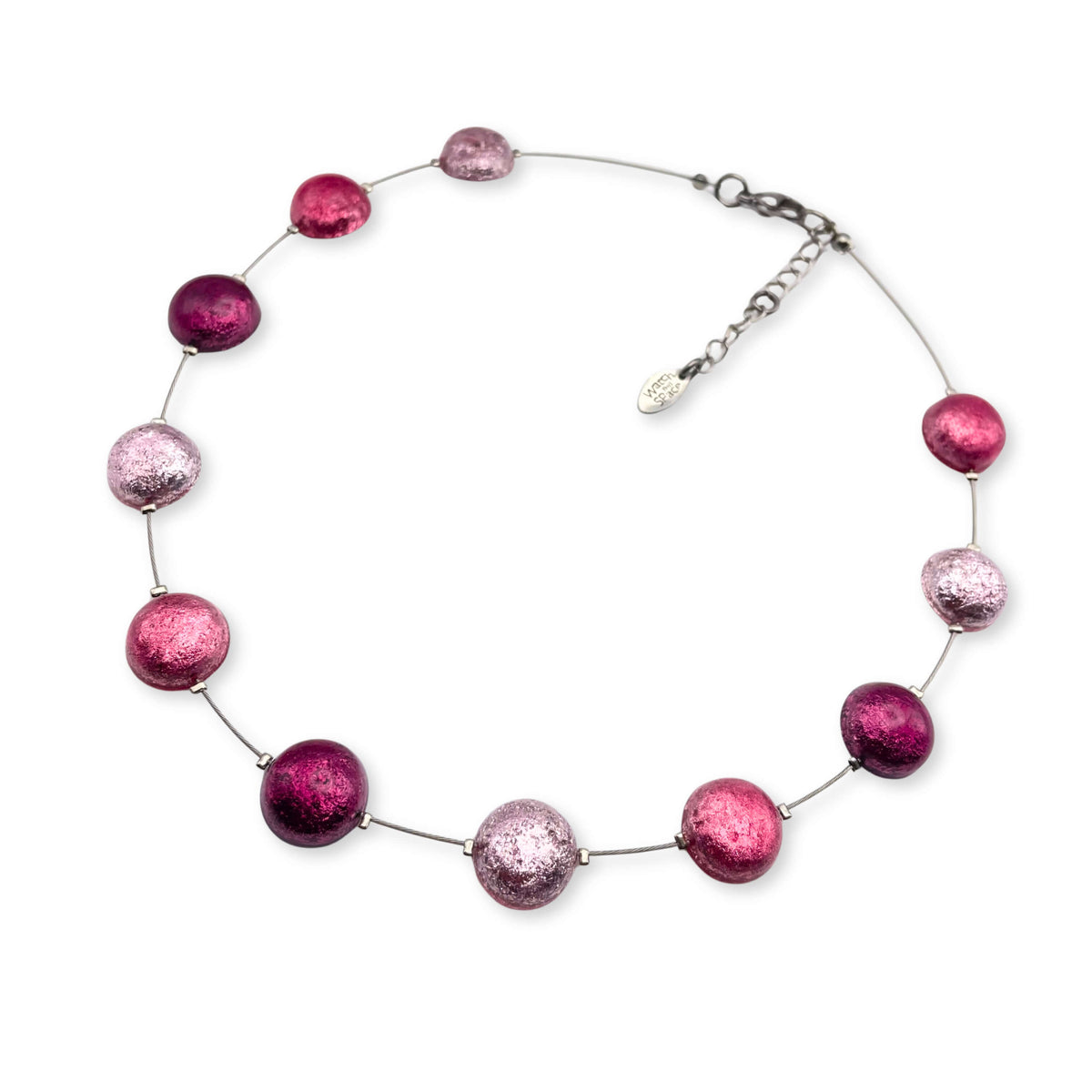 Peony Cabouchon Shiny Necklace