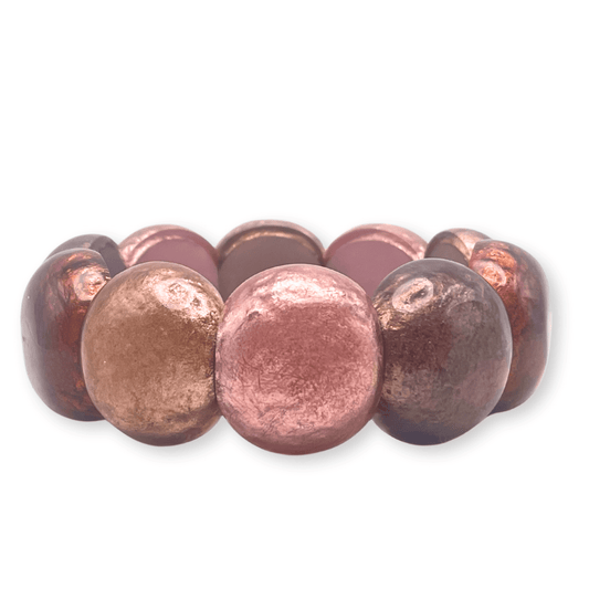 Nougat Cabouchon Shiny Bangle | The Jewellery Stop