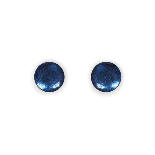 Atlantic Cabouchon Shiny Small Stud Earrings | The Jewellery Stop