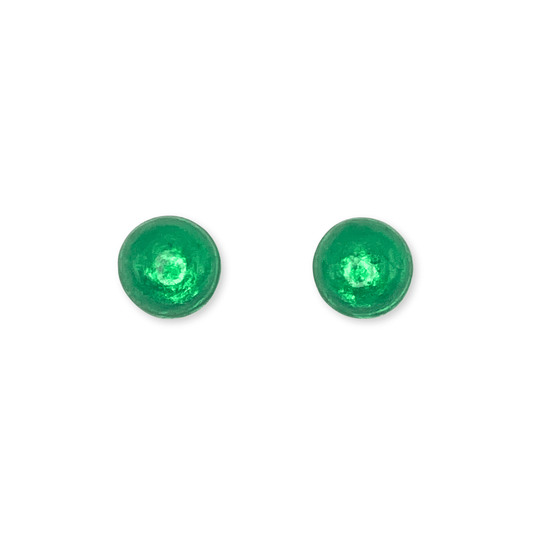 Aurora Cabouchon Shiny Small Stud Earrings | The Jewellery Stop