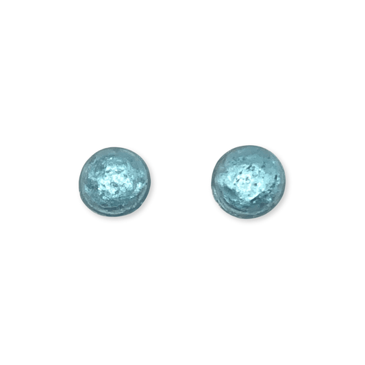 Bluebell Cabouchon Shiny Small Stud Earrings | The Jewellery Stop