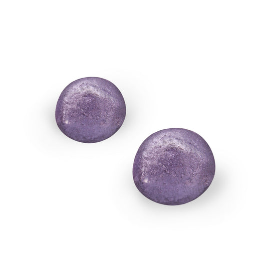 Nessie Cabouchon Shiny Medium Stud Earrings | The Jewellery Stop
