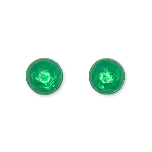 Aurora Cabouchon Shiny Medium Stud Earrings | The Jewellery Stop