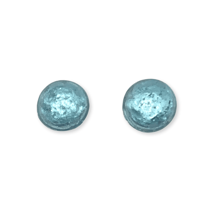 Bluebell Cabouchon Shiny Medium Stud Earrings | The Jewellery Stop