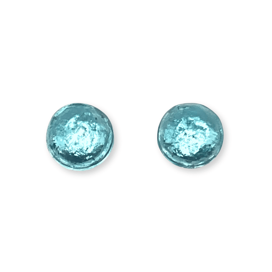 Caribbean Cabouchon Shiny Medium Stud Earrings | The Jewellery Stop