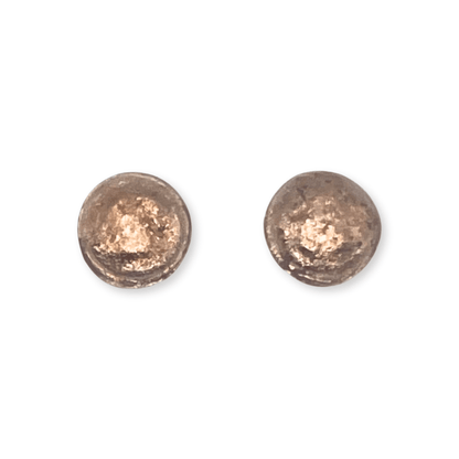 Nougat Cabouchon Shiny Medium Stud Earrings | The Jewellery Stop