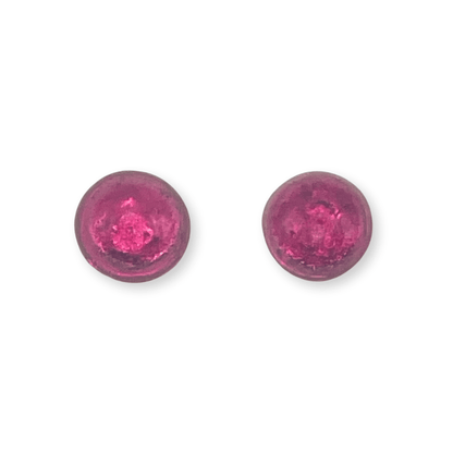 St Tropez Cabouchon Shiny Medium Stud Earrings | The Jewellery Stop