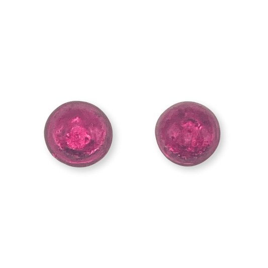 St Tropez Cabouchon Shiny Medium Stud Earrings | The Jewellery Stop