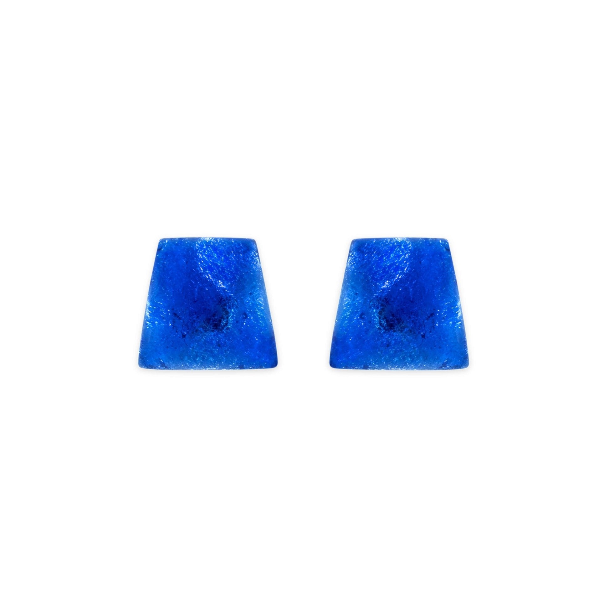 Azure Cleopatra Shiny Stud Earrings | The Jewellery Stop