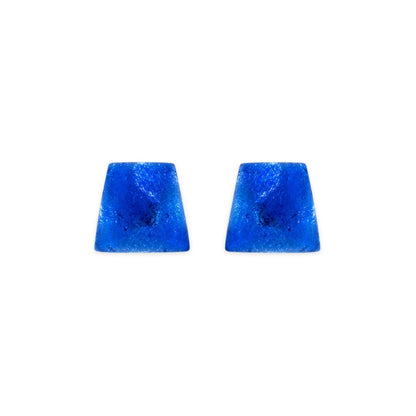 Azure Cleopatra Shiny Stud Earrings | The Jewellery Stop