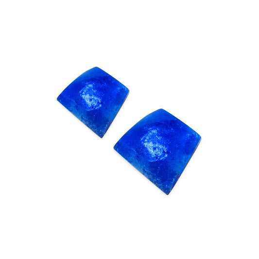 Azure Cleopatra Shiny Stud Earrings | The Jewellery Stop