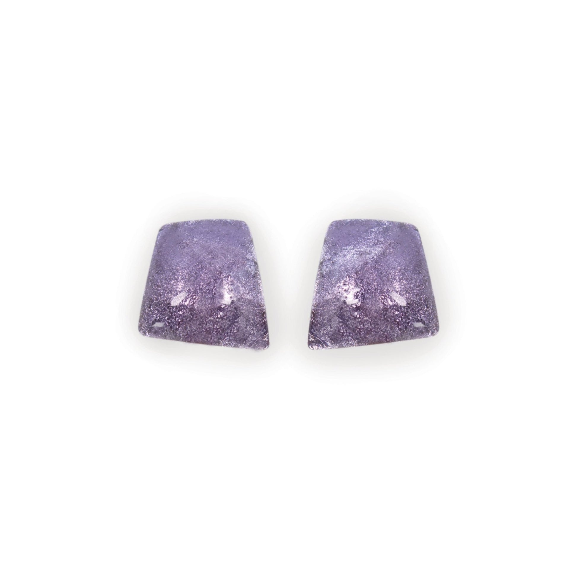 Purple Cleopatra Shiny Stud Earrings | The Jewellery Stop