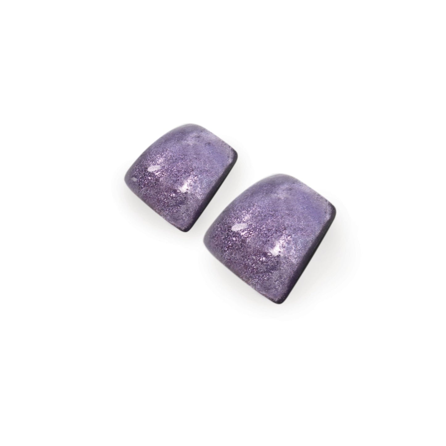 Purple Cleopatra Shiny Stud Earrings | The Jewellery Stop