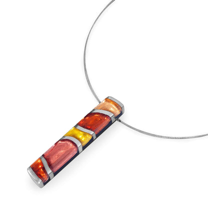 Terracotta Lava Shiny Pendant | The Jewellery Stop