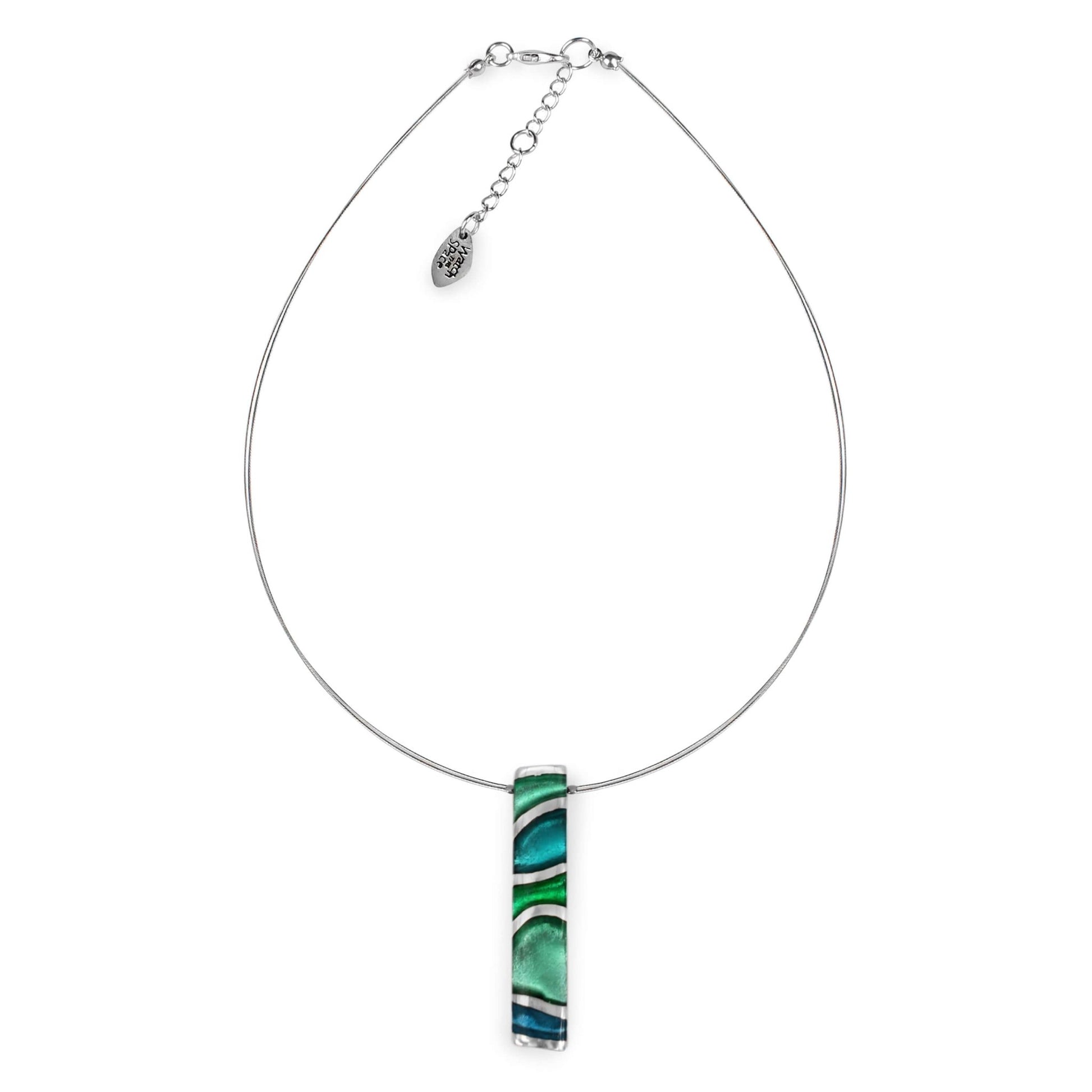 Verdigris Lava Shiny Pendant | The Jewellery Stop