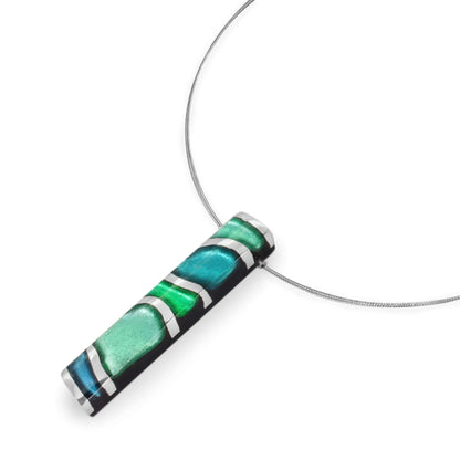 Verdigris Lava Shiny Pendant | The Jewellery Stop