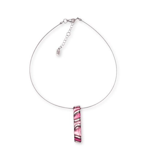 Flamingo Lava Shiny Pendant | The Jewellery Stop