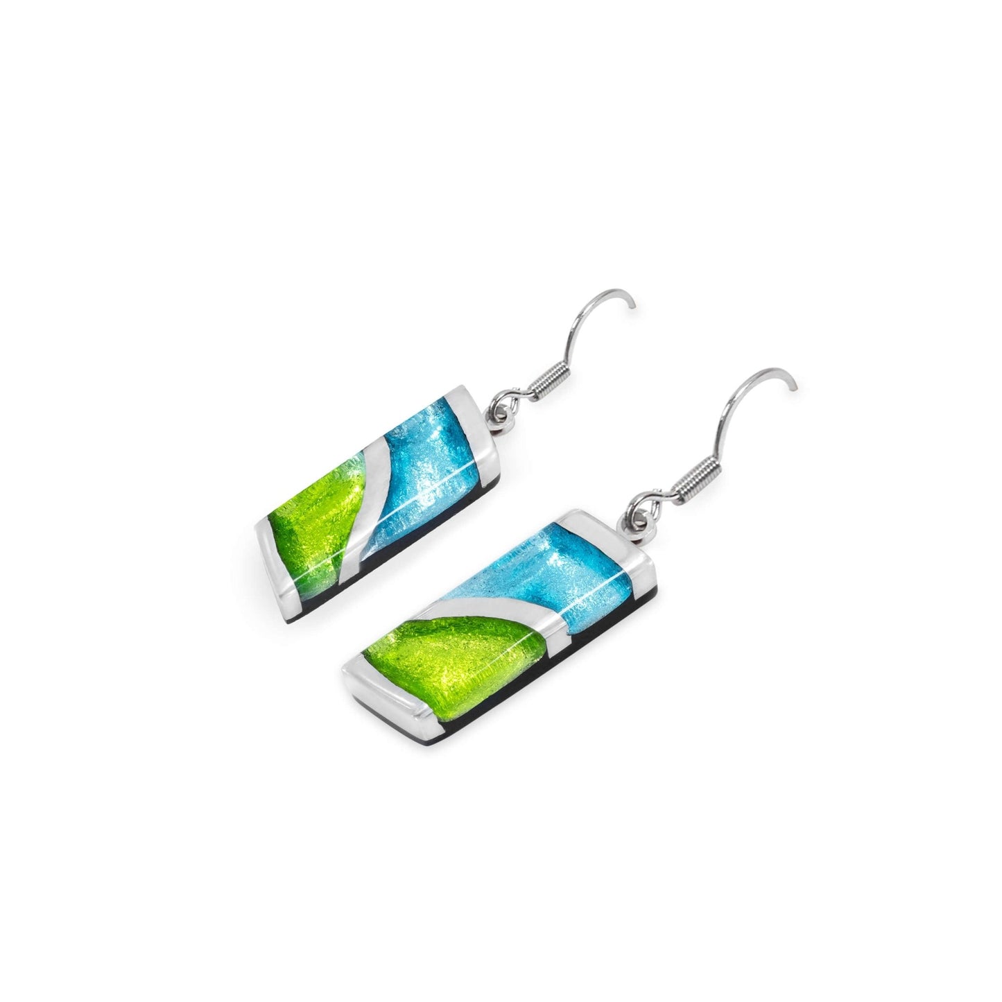 Neptune Lava Shiny Fish Hook Earrings | The Jewellery Stop