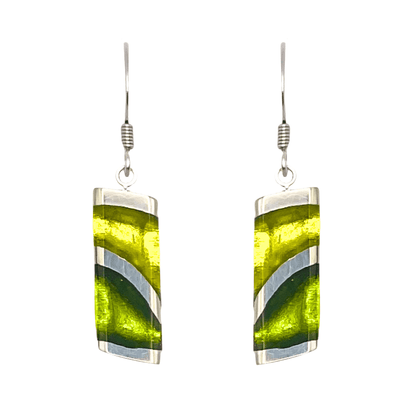 Citrus Lava Shiny Fish Hook Earrings | The Jewellery Stop