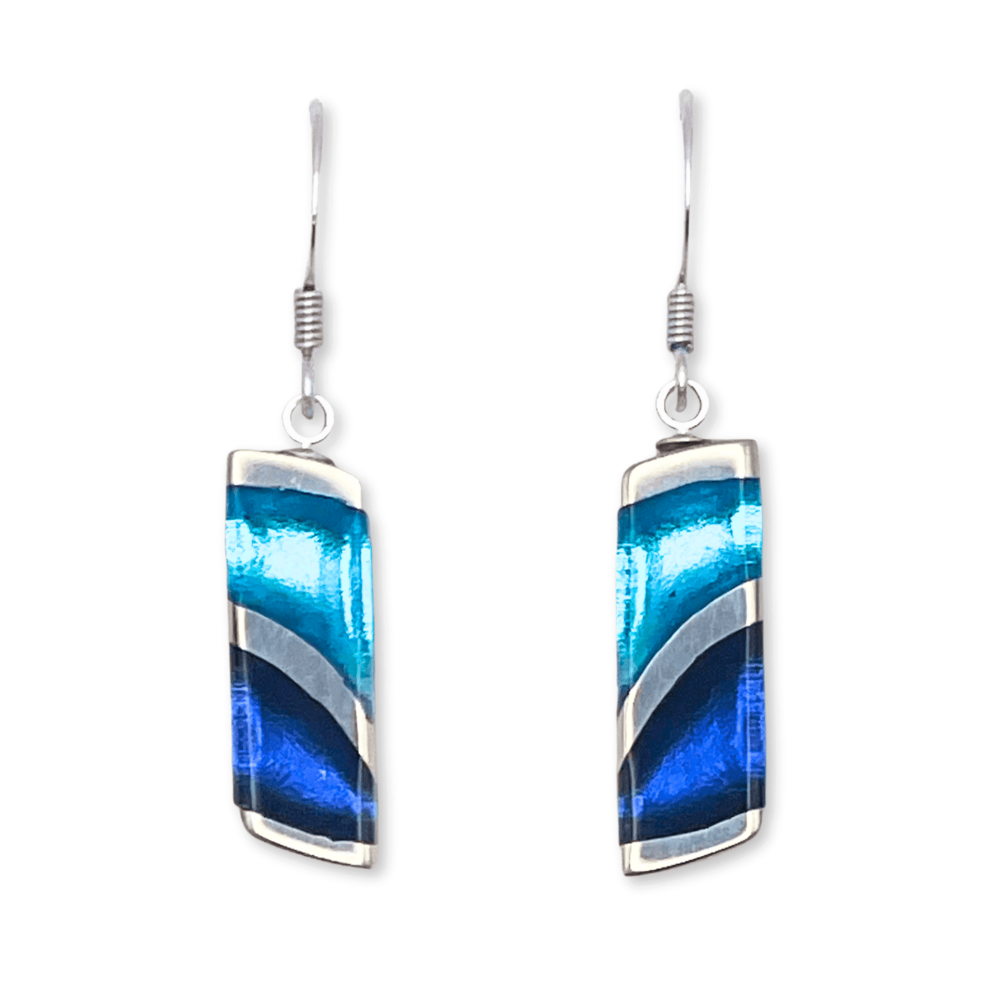 Ocean Lava Shiny Fish Hook Earrings | The Jewellery Stop