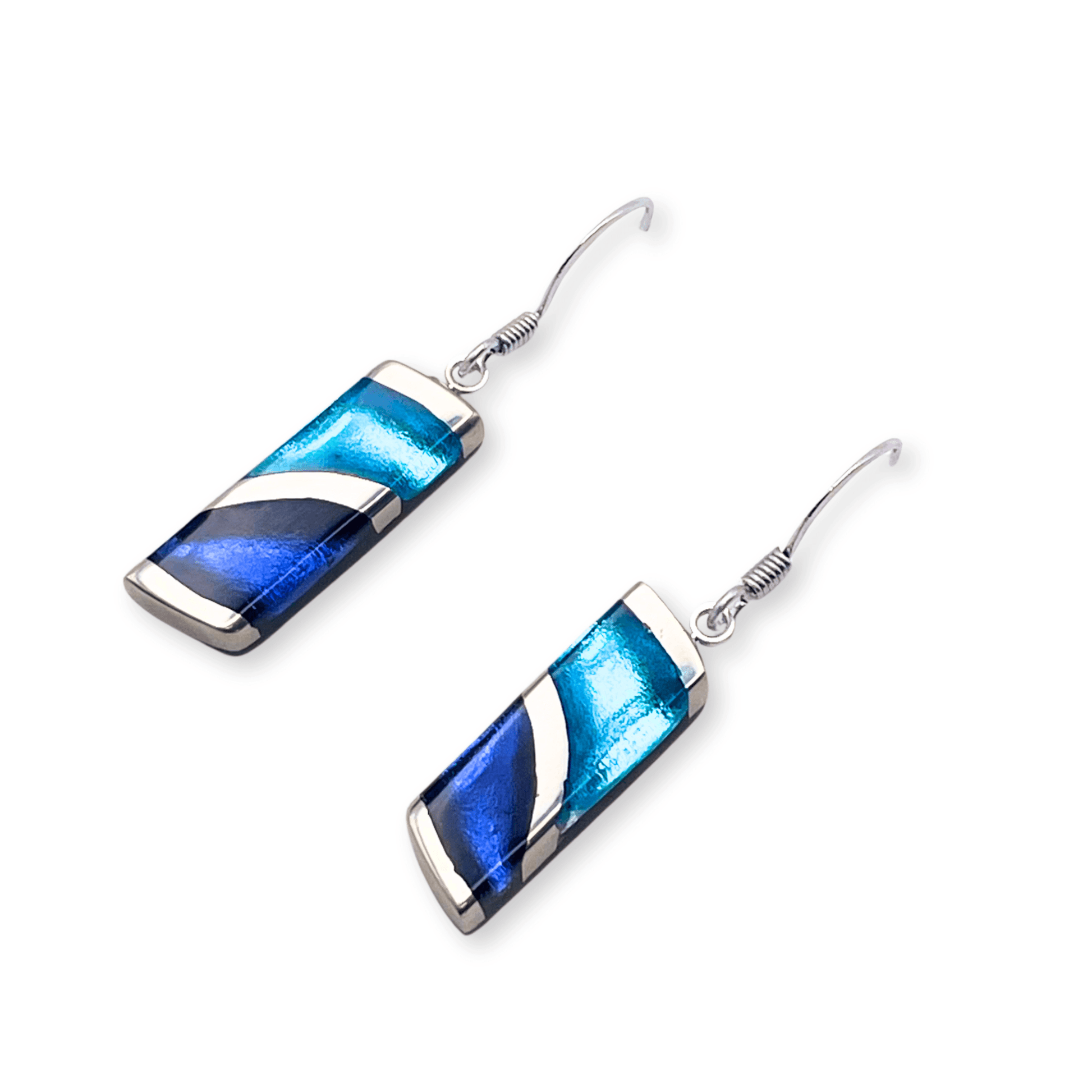 Ocean Lava Shiny Fish Hook Earrings | The Jewellery Stop